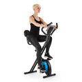 Fahrradheimtrainer Ergometer Cardio Ausdauer Fitness Pulsmesser klappbar schwarz