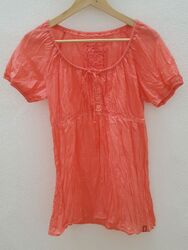 Esprit Tunika Bluse Shirt Damen orange Gr.34 NEU