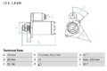 BOSCH 0 986 023 250 Starter passend für FIAT OPEL SAAB