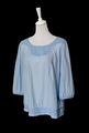 s. Oliver Damen Bluse Tunika T-Shirt hellblau 100% Cotton Gr. M DE 38