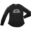 Harley Davidson Shirt Authentic Longsleeve Rib Top Schwarz Damen Sweatshirt