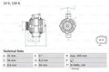 BOSCH 0 986 049 010 Alternator for  MERCEDES-BENZ