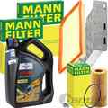 MANN INSPEKTIONSPAKET+FUCHS 5W-30 ÖL passend für VW GOLF 5 6 AUDI A3 8P S3 2.0R