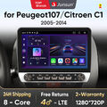 64G Carplay Android 13 Autoradio Für Peugeot 107 Citroen C1 Toyota Aygo GPS Navi