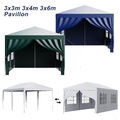 Pavillon Partyzelt Gartenzelt 3x3/4/6M Festzelt Zelt 4 Seitenteile Wasserdicht