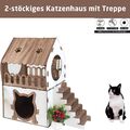 XL Katzenhaus Katzenhäuschen Katzenhütte Katzenhöhle Stecksystem Katzenbett NEU