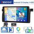 DAB+ Android 13 Autoradio Carplay GPS Nav RDS KAM Für BMW 3er E46 318 320 325 M3