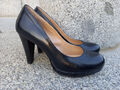 Rylko Estima High Heels Pumps Damen Gr. 38,5 / 39 Leder Schwarz wie NEU 