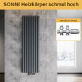 Design Heizkörper Röhren Flach Paneel heizkörper Wandheizung mit Ventil 1600x475