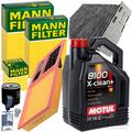 MANN FILTERSET+MOTUL 5W30 ÖL für 1.4+16V VW GOLF 5 6 CADDY 3 SKODA OCTAVIA 2