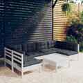 Garten Lounge Set Gartenmöbel Sofa Sitzgruppe 7-tlg. Kiefer Massivholz vidaXL