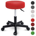 Rollhocker Rot Arbeitshocker Hocker Drehhocker Kosmetikhocker Praxishocker 