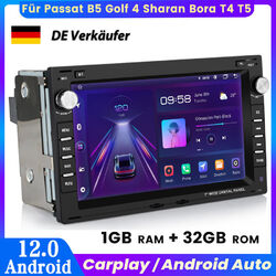 Für Passat B5 Golf 4 Sharan Bora T4 T5 7" Autoradio GPS Navi DAB+ BT RDS Carplay