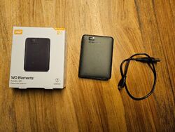 Externe Festplatte WD Elements Portable 2,5 Zoll USB3 - 1TB / 2TB / 4TB / 5TB