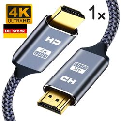 HDMI Kabel 2.0 4K U-HD High-Speed 3D Ethernet Full HD ARC HDR CEC 2160p neu tv