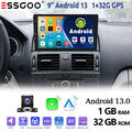 Für Mercedes Benz C Klasse W204 9" Carplay Autoradio 32G Android 13 GPS NAVI KAM