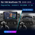 Android 13 Autoradio Für VW Multivan T5 2008-2015 Carplay GPS Navi DSP 6GB+128GB