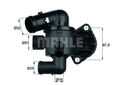 MAHLE TI 33 87 THERMOSTAT, KÜHLMITTEL FÜR AUDI SKODA VW