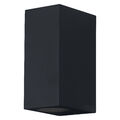 LEDVANCE Wandleuchte Endura Classic Square Up & Down in Schwarz aus Aluminium