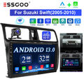 Autoradio 32G Carplay Android13 GPS RDS BT WIFI Kam Für SUZUKI SWIFT III 2005-10