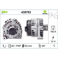 VALEO Lichtmaschine Generator LiMa ohne Pfand VALEO ORIGINS NEW OE TECHNOLOGIE