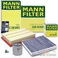 MANN INSPEKTIONSPAKET FÜR AUDI A3 SEAT LEON SKODA VW GOLF 7 8 TIGUAN 1.0 1.5 TSI