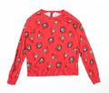 Divided Damenpullover rot geometrisch Baumwolle Sweatshirt Größe S Pullover - Christus