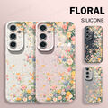 Handyhülle Für Samsung S24 FE S23 Ultra A15 A54 A55 A16 Blume Weiches TPU Cover