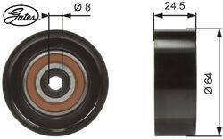 Gates T38097 Umlenk-/Führungsrolle für Keilrippenriemen Umlenkrolle 