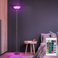 RGB LED Steh Lampe Dimmer Fernbedienung Decken Fluter Dimmer Stand Leuchte titan