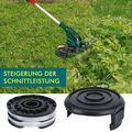 6+2 Fadenspulen Für LIDL Akku-Rasentrimmer PRTA 20-Li A1, B2, C3 NEU