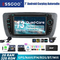 Für Seat Ibiza 4 6J 09-13 Autoradio 2+32G Android 13 Apple Carplay DAB+ GPS Cam