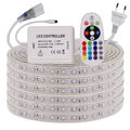 5050 LED RGB Streifen Stripe 230V 220V Wasserdicht Band Leiste Lichtband 1M-100M