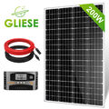 200W Solarmodul Set Solarpanel Solaranlage Inselanlage Garten Camping Wohnmobil