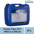 Fuchs Titan GT1 PRO C-3 5W-30 20 Liter Motoröl VW 504 00 507 00 BMW Longlife-04 