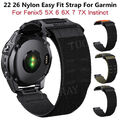 Quickfit Nylon Armband Ersatz Für Garmin Fenix 3 HR 5 5X Plus 6 6X 7 7X Epix Pro