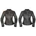 Modeka Damen Motorrad Jacke Kalea Lady - Retro Biker Vintage Lederjacke