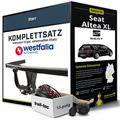 Für SEAT Altea XL Typ 5P5,5P8 Anhängerkupplung starr +eSatz 13pol uni. 09-15 NEU