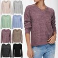 ONLY Damen Warmer Strickpullover Stretch Sweater V-Neck Langarm ONLDANIELLA