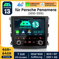 8-Kern 64GB Android 13 DAB+ Autoradio GPS Navi für Porsche Panamera CarPlay 4G++