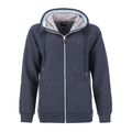 modAS Damen Sweatjacke mit Kapuze - Jacke mit Reißverschluss und Eingrifftaschen