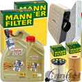 MANN INSPEKTIONSPAKET+6L CASTROL 5W30 MOTORÖL passend für AUDI Q7 4M TOUAREG TDI