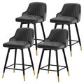 Barhocker 2er-Set Barstühle Bistrohocker mit Fußstütze 360° drehbar Küchenstuhl 