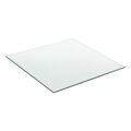 [neu.haus] Glasplatte 70x70cm Glasscheibe Tischplatte ESG Glas Kaminplatte DIY