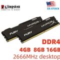 HyperX FURY DDR4 8GB 16GB 4GB 32GB 2666MHz PC4-21300 Desktop RAM Memory DIMM 288