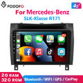 9 Android 13 Autoradio DAB+ CarPlay GPS Navi Für Mercedes-Benz SLK-Klasse R171