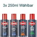 3x 250ml Alpecin Sensitiv S1 - Coffein C1 - Aktiv A1 - Anti Schuppen A3 Shampoo