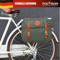 TOURBON Fahrrad-Rücksitz-Doppelpacktasche, wasserdichtes Canvas, Werkzeuggepäck