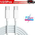 USB-C auf to USB C 60W USB Typ C Schnellladekabel Ladekabel für Samsung iPhone