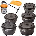 Petromax Feuertopf Einsteiger Starter Set Dutch Oven ft4.5 ft6 ft9 Füße / plan